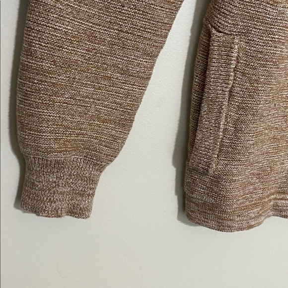 Rowm Men's Brown Sweater pullover Half-Zip XL  mock neck soft casual office cozy - Picture 5 of 9